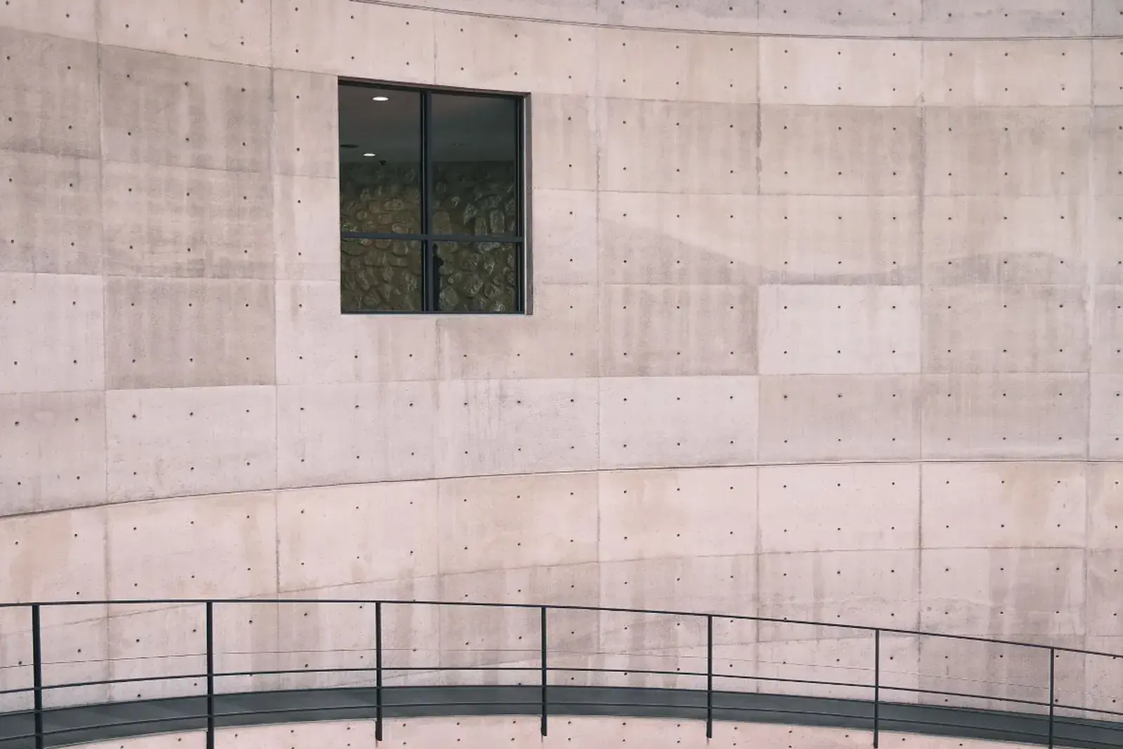Concrete interior at Benesse Art Site, Naoshima